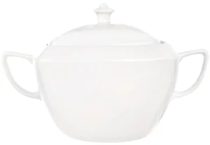 Polévková mísa s poklicí MONA, hranatá, porcelán, 33x24 cm