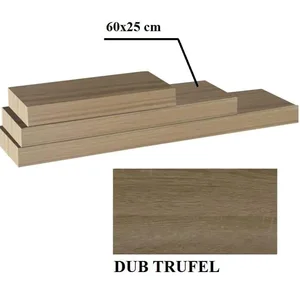 Polička GANA 60×25 cm, dub trufel