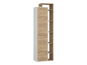 Policová skříň DORINDA pravá, craft bílá / craft zlatá – 5 let záruka
