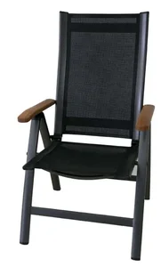 Polohovací křeslo ASS COMFORT Sun Garden – antracit/černá