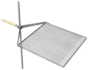 Polohovací nerezový grilovací rošt 60x60 cm