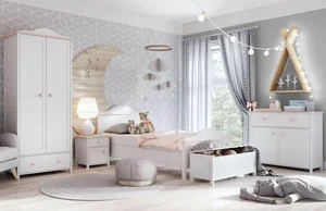 POLONA dětský pokoj – bílá a růžová
