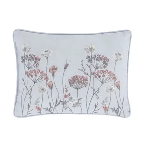 Polštář Meadowsweet Floral, 30 × 40 cm, růžovošedý