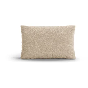 Polštář Poppy z béžové bouclé textilie – Micadoni