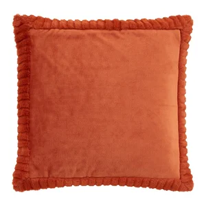 Polštář z mikroplyše 55×55 cm Velvet a faux fur