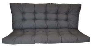 Polstr 180 cm na zahradní houpačku, tmavě šedý melír