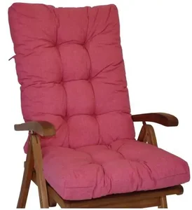 Polstr křeslo vysoké malinový melír