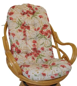 Polstr na křeslo Swivel s motivem vlčí máky