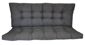 Polstr na zahradní houpačku 160 cm – tmavě šedý melír