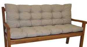 Polstr na zahradní lavičku 120 cm – béžový melír