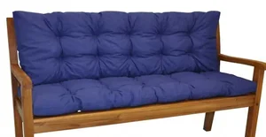 Polstr na zahradní lavičku 120 cm – modrý melír