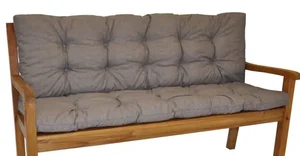 Polstr na zahradní lavičku 120 cm šedý melír