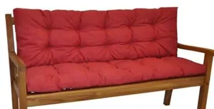 Polstr na zahradní lavičku 120 cm – vínový melír