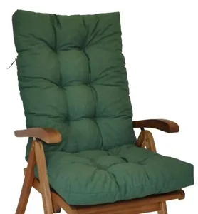 Polstr pro vysoké zahradní křeslo – tmavě zelený melír