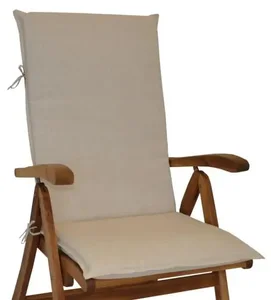 Polstr UNI pro vysoké zahradní křeslo – světle béžový melír