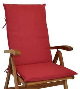 Polstr UNI pro vysoké zahradní křeslo, vínový melír