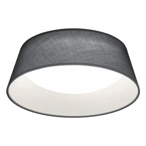 Ponts Trio – Černé LED stropní svítidlo s textilním stínidlem