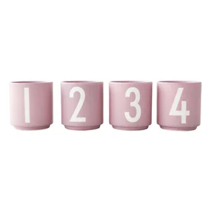 Porcelánové svícny 4 ks Mini Design Letters