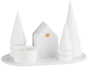 Porcelánový svícen Forest Cabin