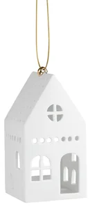 Porcelánový závěsný svícen DOMEČEK - různé velikosti