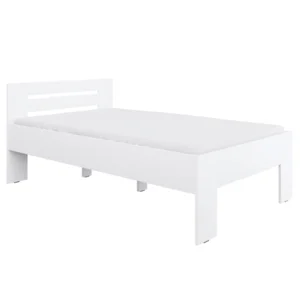 Postel 120x200 cm, bílá – BASIS
