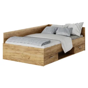 Postel 120x200 dub artisan s úložným prostorem