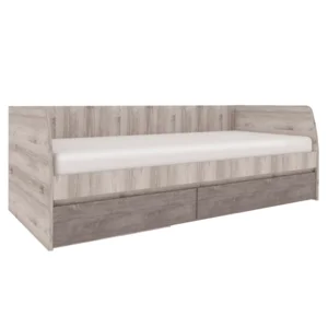 Postel 2S 90x200 cm, kaštan Nairobi/Onyx, JESI NEW