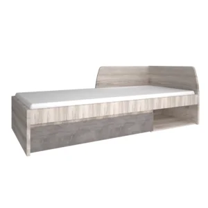Postel 90×200 cm kaštan Nairobi/Onyx JESI