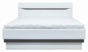 Postel ALBIREO 160 cm – dub sonoma truflový/bílý lesk