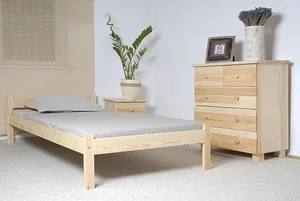 Postel BRODY 90x200 cm z masivu borovice