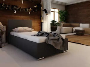 Postel DANGELO 5 90×200 cm, černá látka