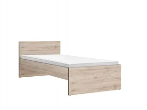 Postel GOFRY 90x200 cm – dub San Remo světlý