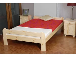 Postel HAMARD 120x200 cm z masivu borovice se roštem