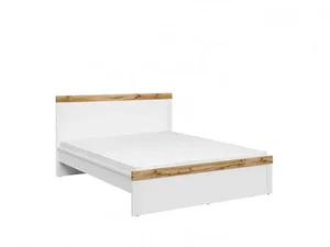 Postel Holten 180 LOZ – bílá/dub woltan s leskem