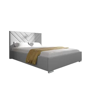 Postel ISAIAH 22 STANDARD 160x200 cm – stříbrné nohy