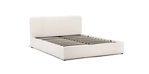 Postel NOKU 160×200 cm s výklopným roštem a úložným prostorem, bílá