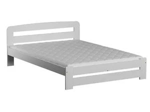 Postel OAKLEY 120x200 cm – masiv borovice, bílé moření