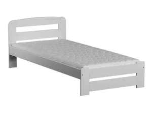 Postel OAKLEY 90x200 cm – masiv borovice, bílé moření