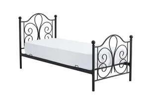 Postel PANAMA 90x200 cm, černá