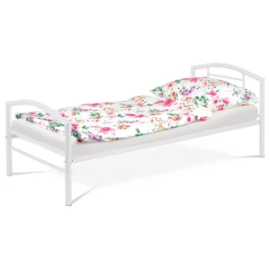 Postel ROMITA 90x200, bílý lesk