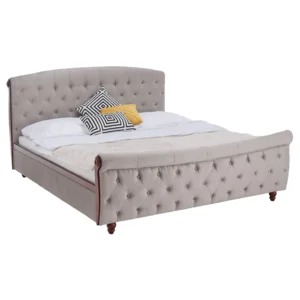 Postel s roštem 180x200 Taupe Velvet – BARETO