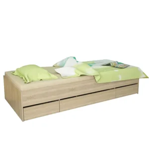 Postel s úložným prostorem 90x200 cm – dub sonoma, Matiasi