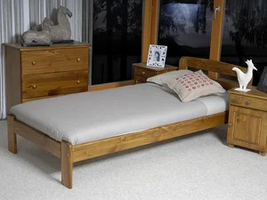 Postel STETSON 90x200 cm s roštem – borovice, moření dub