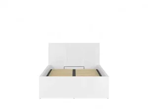 Postel Tetrix B s roštem LOZ/120/B – bílý lesk