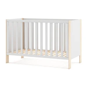 Postýlka Esteban 60 × 120 cm – bílá/přírodní, Marckeric