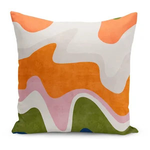 Povlak na polštář 43x43 cm Squiggly Orange