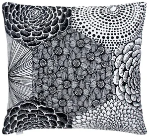 Povlak na polštář Ruut 45x45 cm černo-bílý