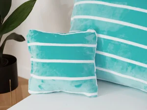 Povlak na polštář z mikroplyše Kamala mentolový 40×40 cm