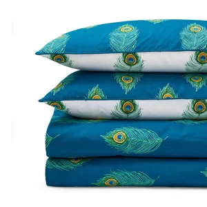 Povlečení na dvoulůžko Peacock Feather 230x220 cm Their Nibs