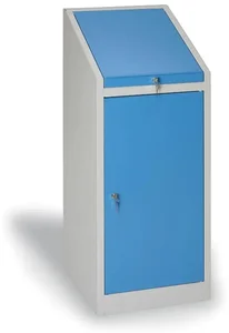 Pracovní dílenská skříň na nářadí s pultem a perforovanými dveřmi